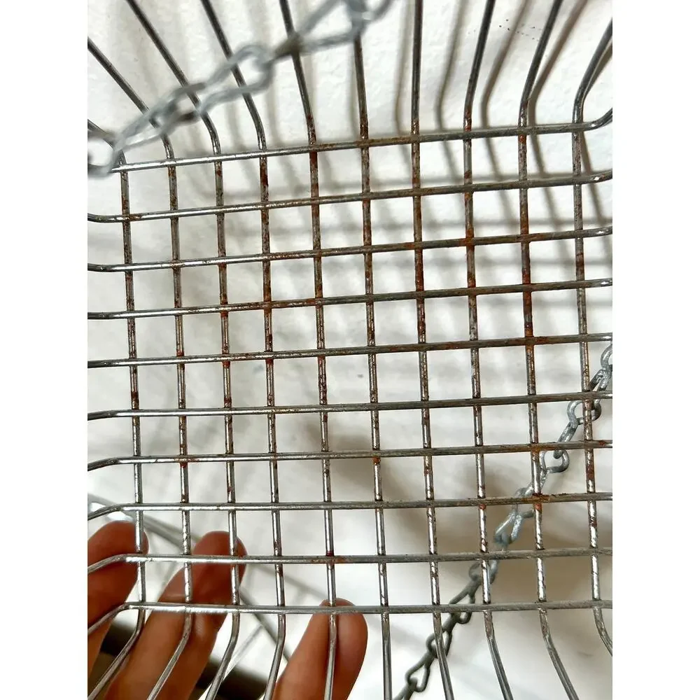 Vintage 3-Tier Hanging Fruit Baskets | Silver Tone Metal Kitchen Storage